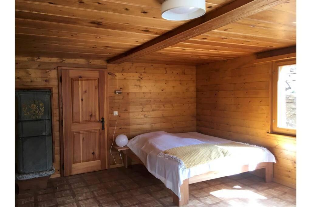 Alpia 26 - Zwei Zimmerwohnung In Traditionellem Walliser Haus Gasenried المظهر الخارجي الصورة